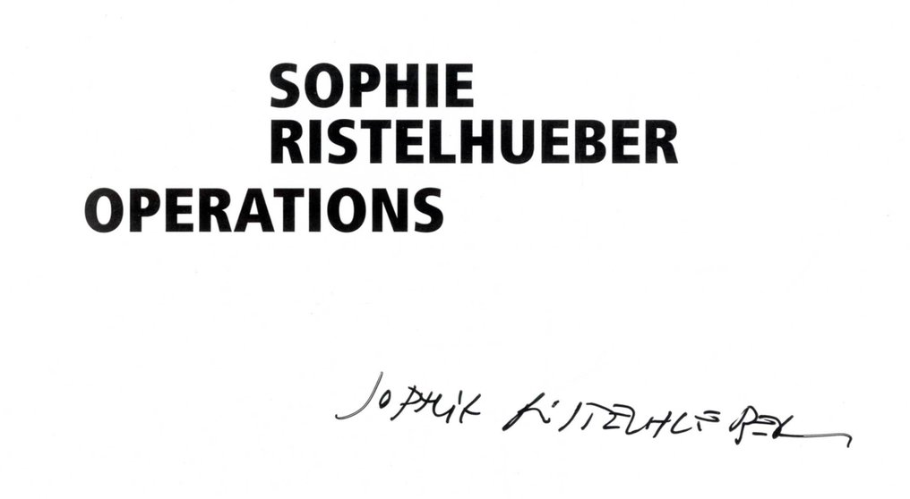 Signed Sophie Ristelhueber - Opérations - 2009 #2.1
