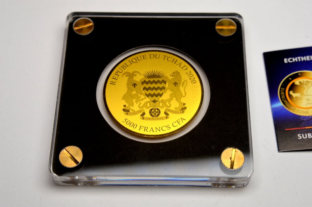 Chade. 5000 Francs 2020 Subtropical Zone - 1/200oz (.999) (Sem preço de reserva) #2.1