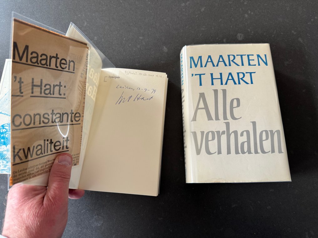 Maarten 't Hart - 3 x gesigneerd: Ongewenste zeereis, Eine unfreiwillige Seereise en Alle verhalen - 1979-1985 #2.1