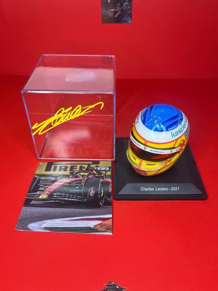 Ferrari - Special Limited Edition (Karting era livery) - French GP 2021 - Charles Leclerc - Scale 1/5 Helmet  #1.0