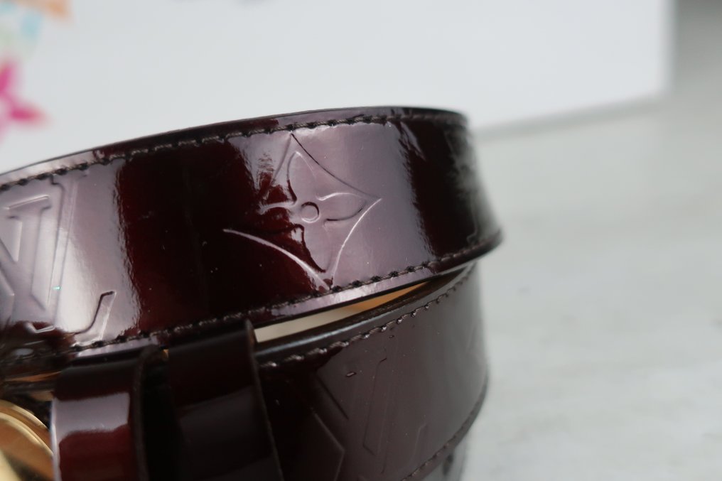 Louis Vuitton - Monogram Burgundy Vernis Belt - Ζώνη #1.0