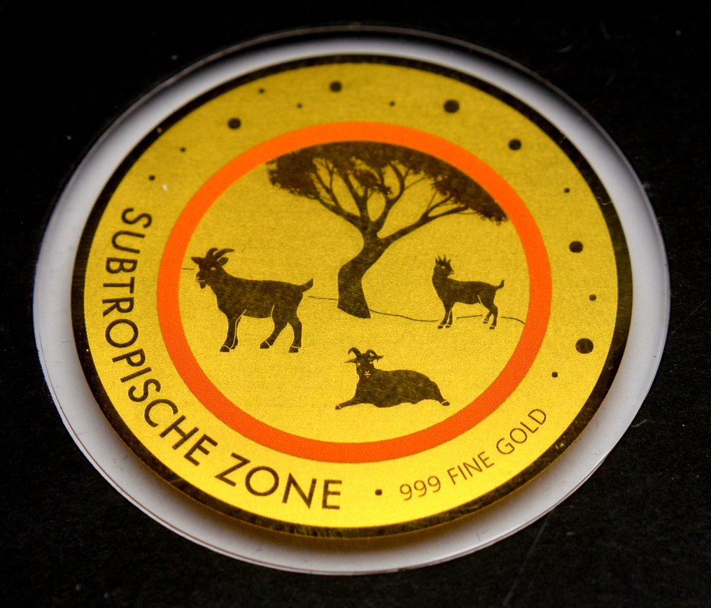 Chade. 5000 Francs 2020 Subtropical Zone - 1/200oz (.999) (Sem preço de reserva) #1.0