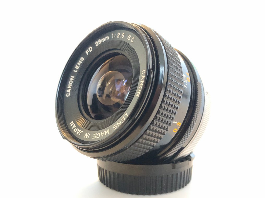 Canon FD 28mm f2.8 S.C. + org. case Fényképezőgép objektív #3.2