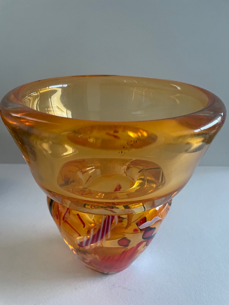 Leerdam - Paul Spannenberg - Βάζο  - Κρύσταλλο, Γυαλί - Unica #3.2