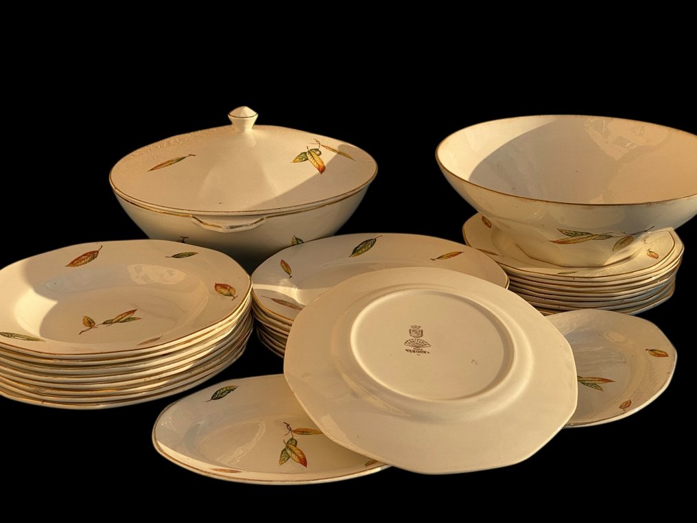 Sarreguemines, digoin - Leaves - Table service (28) - Earthenware #2.1