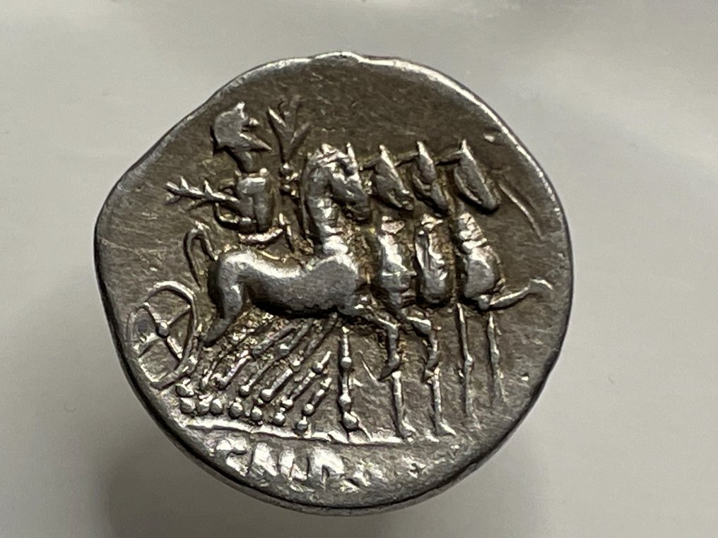 Rooman tasavalta. Cn. Domitius Ahenobarbus, 41 BC. Denarius Rome #1.0