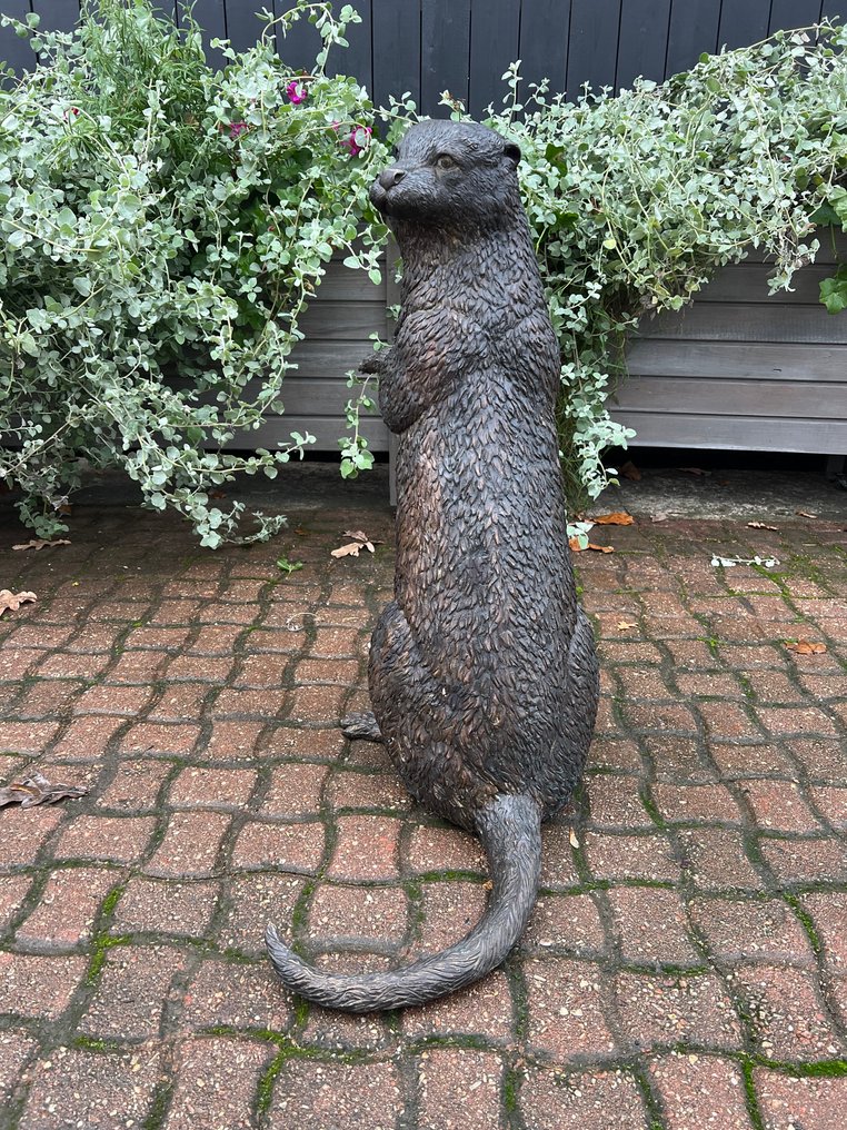 户外雕塑, Bronze otter - 77 cm - 黄铜色 #3.2