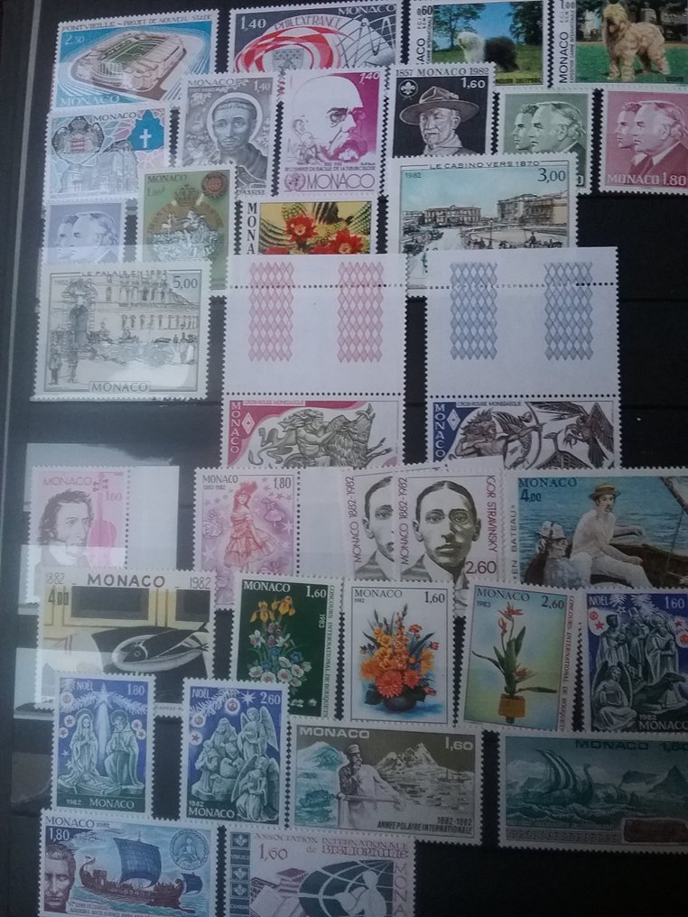Μονακό 1982/1987 - Εντυπωσιακό σετ 6 πλήρων ετών στο Μονακό. Από το 1982 έως το 1987. Καινούργια. Αξία YT 2019 771 - YVERT ET TELLIER #1.0