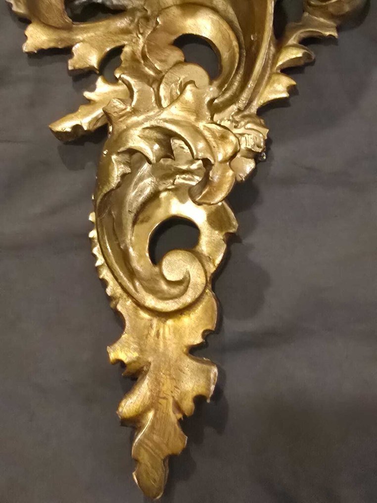 Fali polc egység - Fa - Régi nagy arany polc #2.1