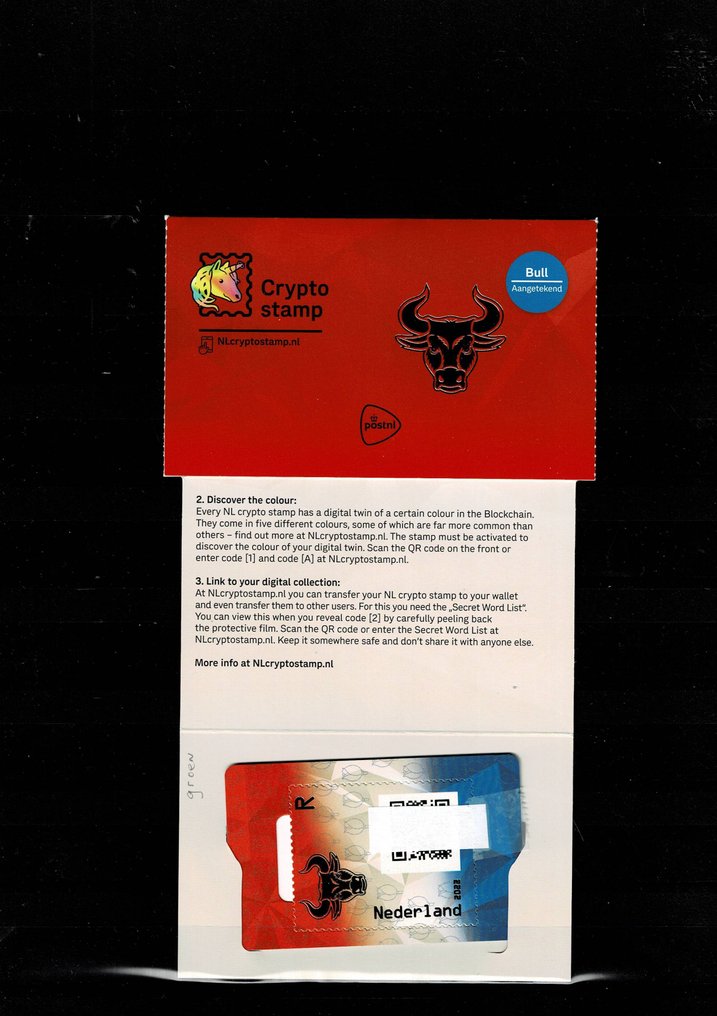 Nederland  - Frankeringsekte lapper + 2x Crypto #2.1