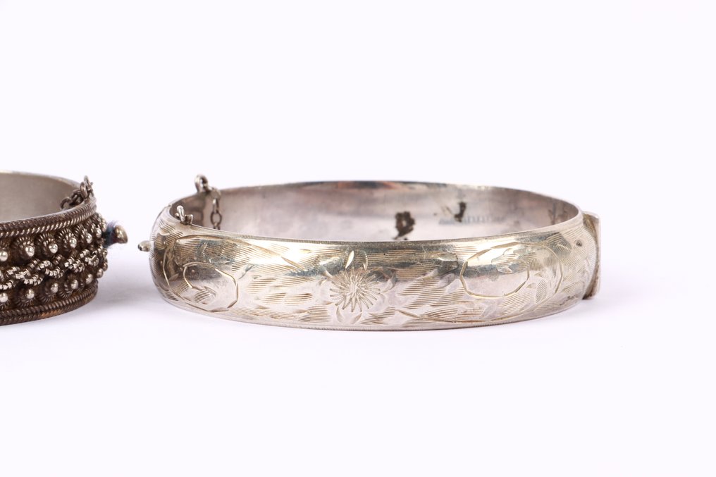 Senza prezzo di riserva - Braccialetto Argento - filigrana, incisione #3.2