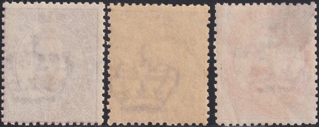 Olasz Királyság 1879 - I^ Em. Umberto 30+50 c. + 2 l. Sass 41/43 integrált MNH** Spl #1.0