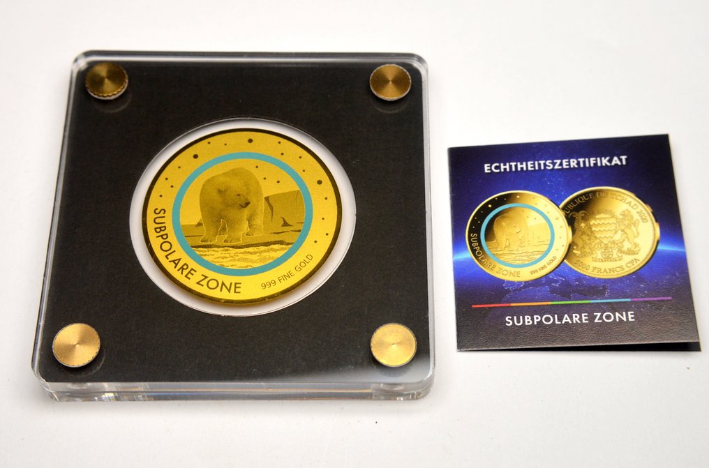 Chad. 5000 Francs 2020 Subtropical Zone - 1/200oz (.999)  (No reserve price) #2.1