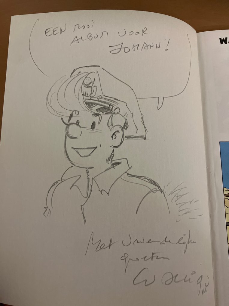 Gil Sinclair 2 - Het rode boekje - opdrachtekening - 1 Album - First edition - 1991 #1.0