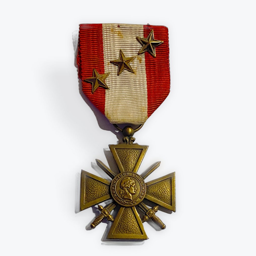 法國 - 軍功章 - 外部行动剧场十字章 3次引用 #1.0