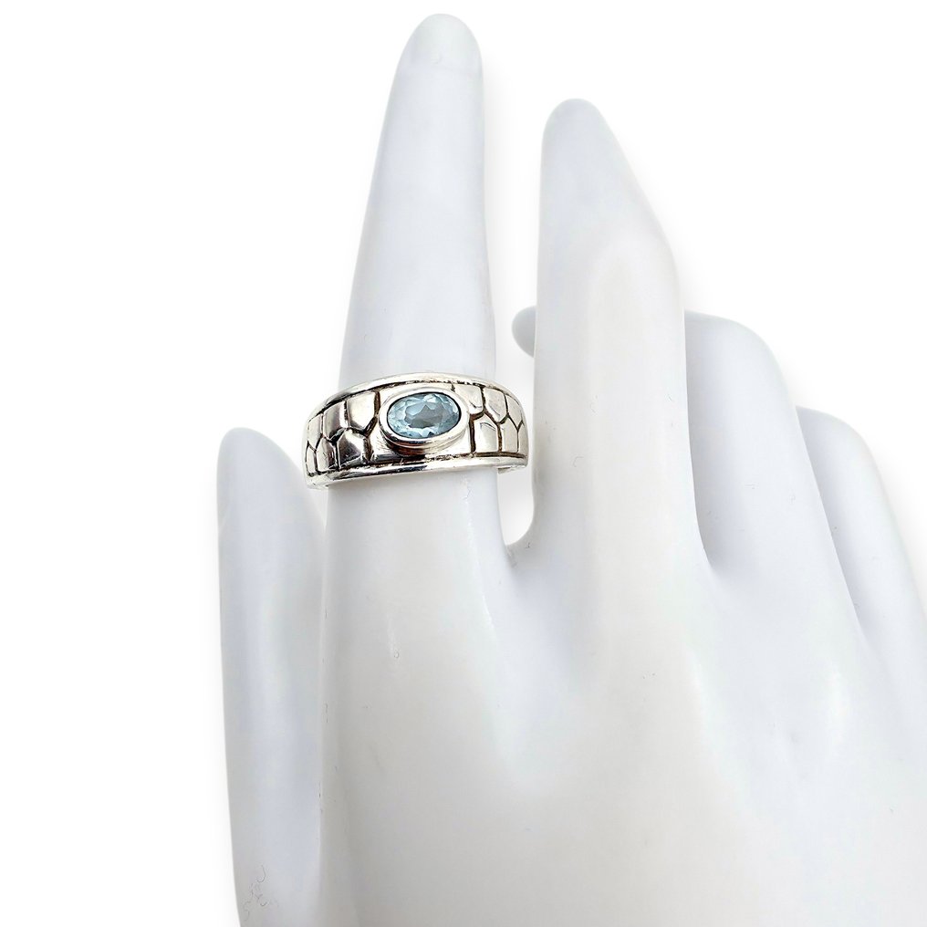 Utan reservationspris - Ring Silver - Topaz (Certified) #4.3