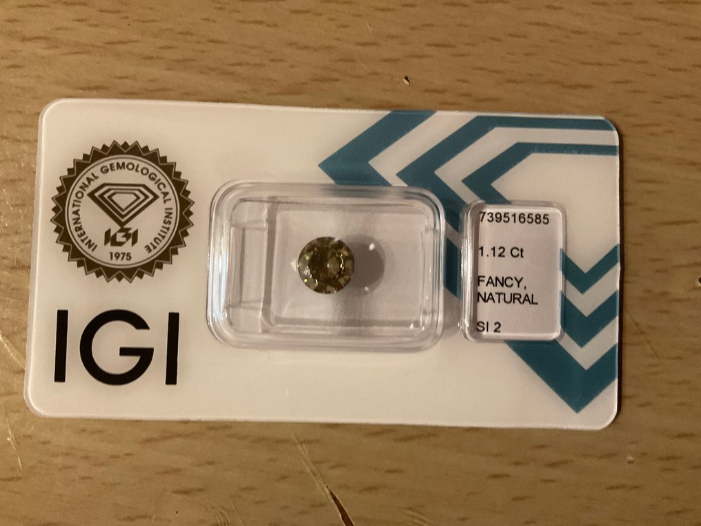 1 pcs Diamond  (Natural)  - 1.12 ct - Round - SI2 - International Gemological Institute (IGI) - Natural Diamond IGI Certification #1.0