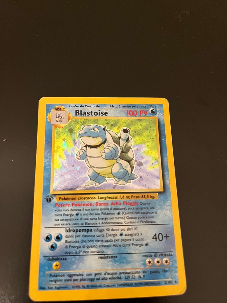 Pokémon - 1 Card - Blastoise 2/102 Foil - WOTC - Base set #1.0