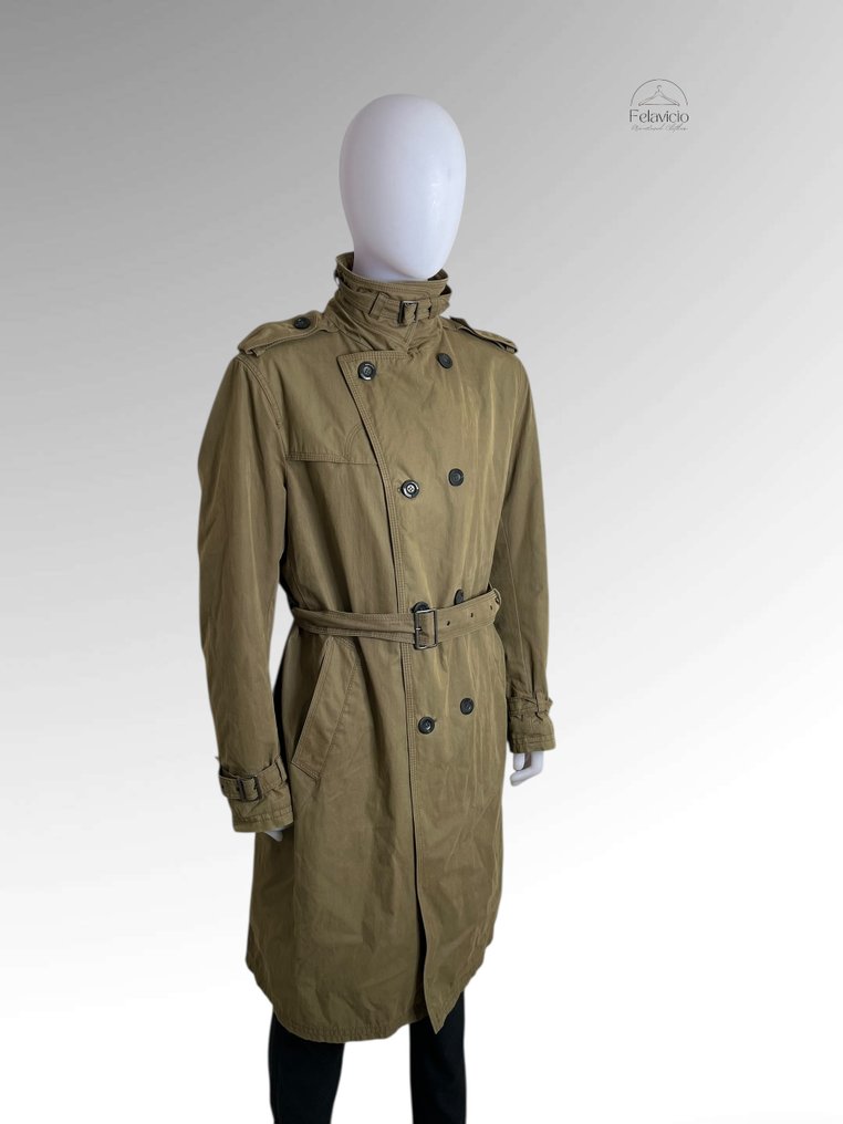 Bugatti Double-Breasted Khaki Trench Coat - No Reserve Price - Παλτό #1.0