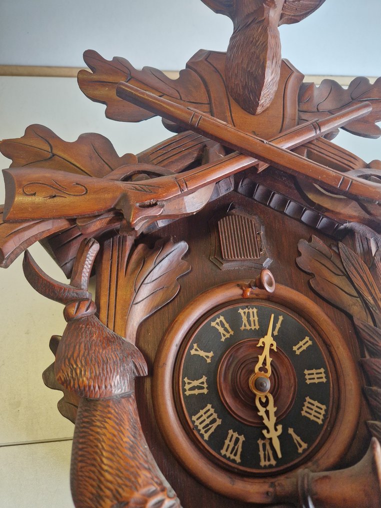 Kakukkos óra -   Fa, Bronz, Sárgaréz - 1910-1920 #2.1