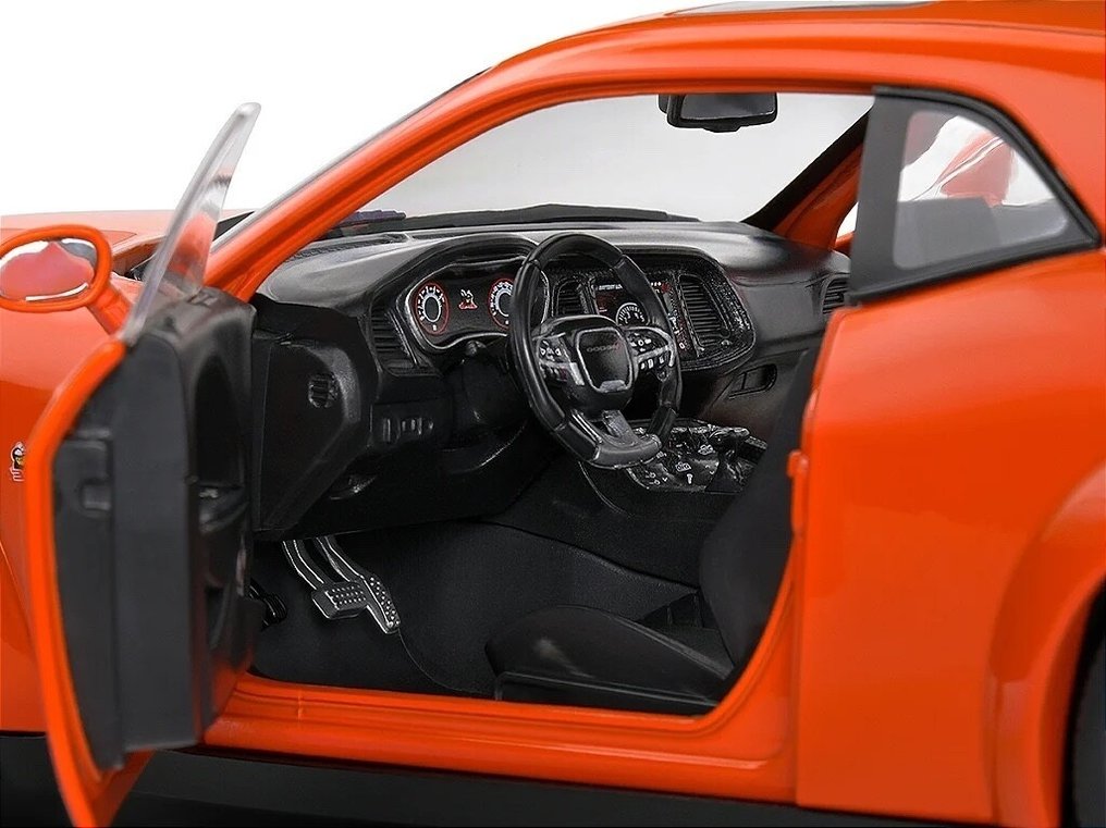 Solido 1:18 - Modellino di auto sportiva - Dodge Challenger R/T Scat Pack Widebody Hazzard Tribute 2023 - Modello in pressofusione con porte apribili #4.3