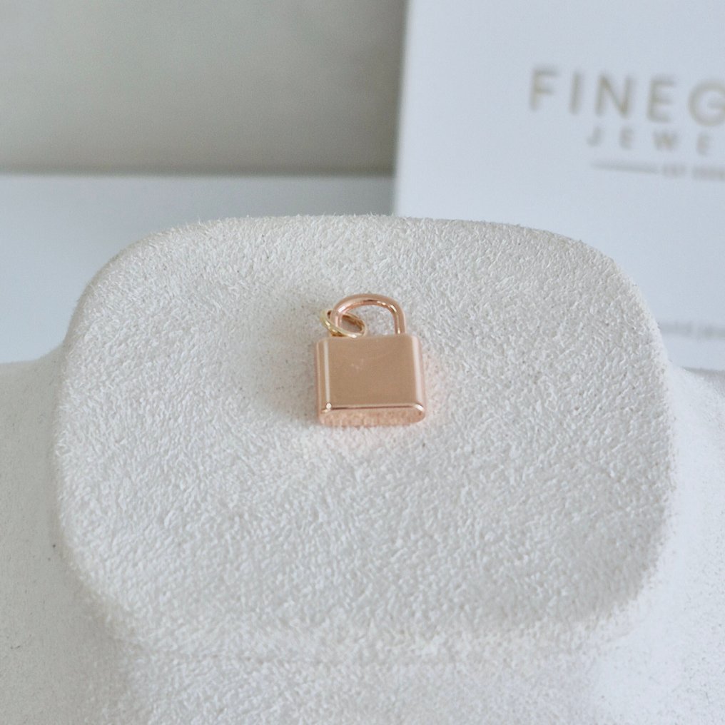 Anhänger - 14 kt Gelbgold - MOP Padlock & Clower Paket #2.1