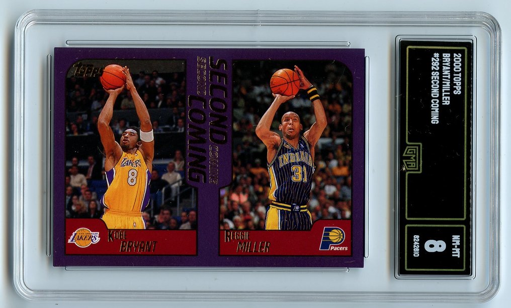 Topps Lot - 2000 Bryant/Miller - Second Coming GMA 8 & 2001 O'Neal/Kobe/iverson... GMA 9 Kobe Bryant - 2 Card - Mint (M) #3.2