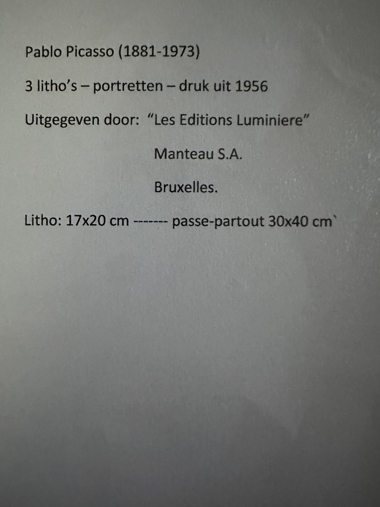 Pablo Picasso (1881-1973), after - Drie portretten [3] #4.3