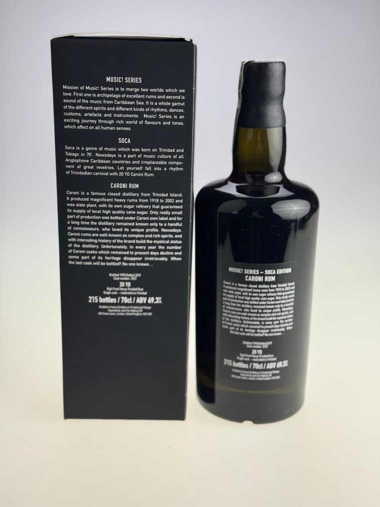 Caroni 1998 Jack Tar Holding Ltd. - Music! Series - Soca edition    - b. 2019  - 700ml #1.0