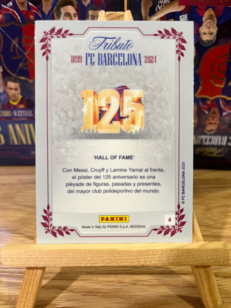 帕尼尼 Lamine Yamal, 莱昂内尔·梅西, Ronaldinho, Johan Cruyff, 马拉多纳 Set of FC Barcelona Anniversary - 19 Card - 优秀（EX） #3.2