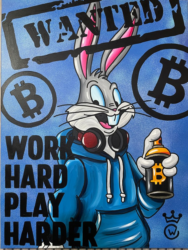 Xavier Van Walsem (1980) - Bugs bunny spraycan bitcoin #1.0