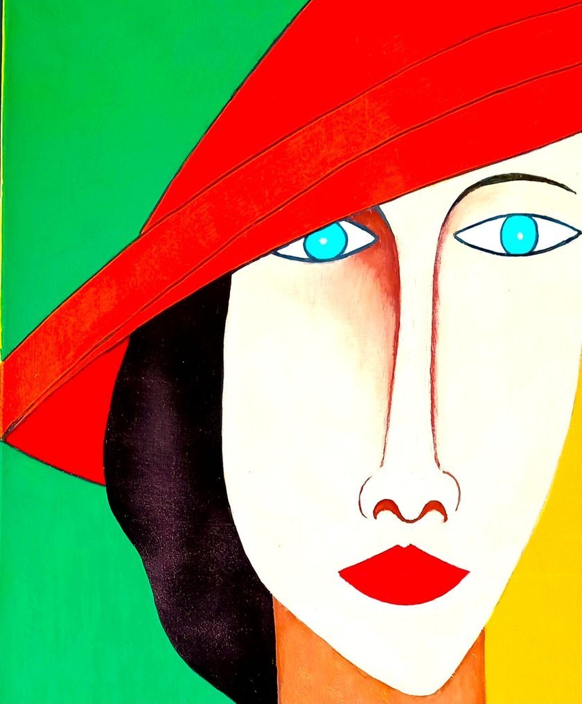 Mosconi - Ritratto di donna con cappello #3.2