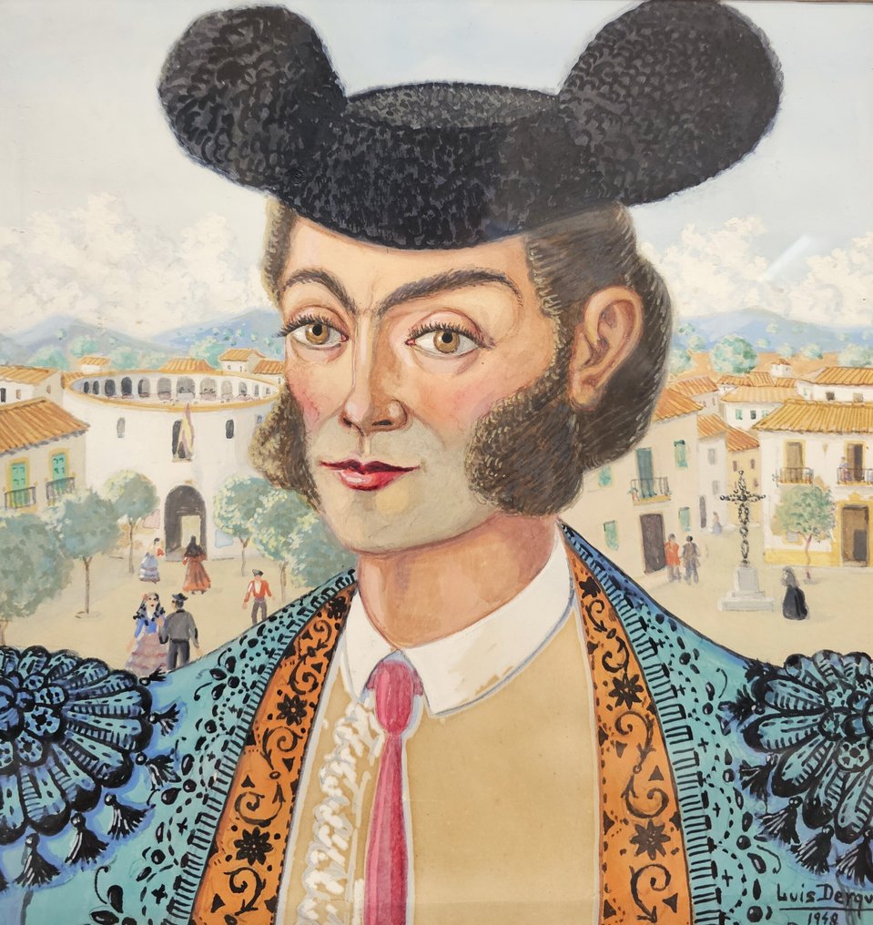 Luis Derqui (1883-1956) - Portrait of a Bullfighter #1.0