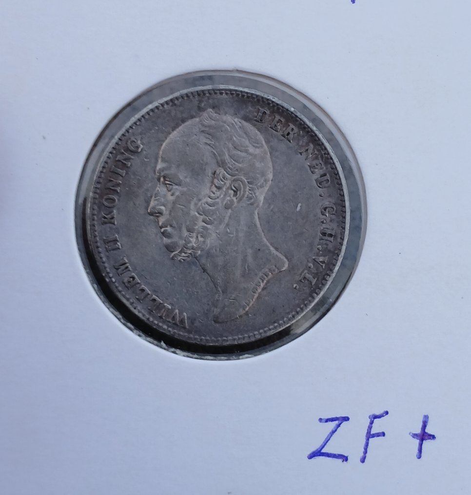 Holland. Willem II. ½ Gulden 1848 (Ingen mindstepris) #1.0