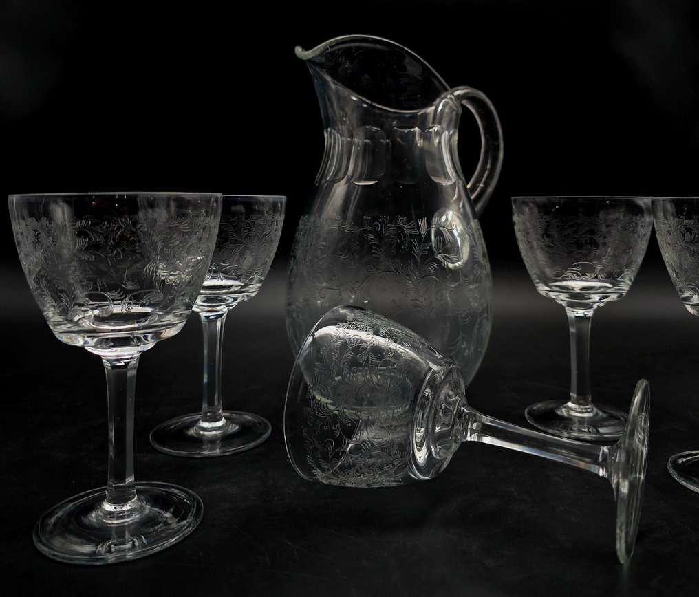 Cristalleria Empoli - 饮料用具 (6) - 花卉的 - 水晶 #1.0