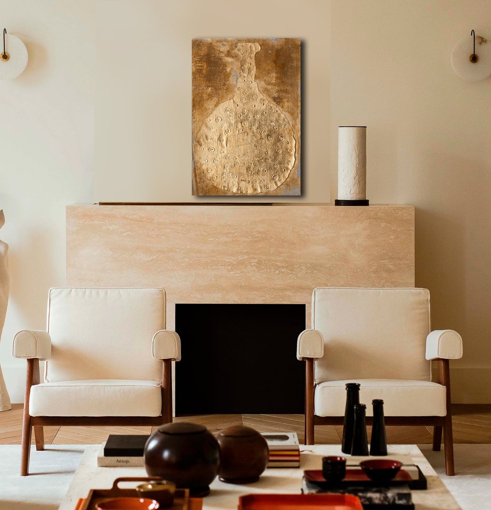 Fran gonzalez (1959), @contemporarygilding - "Silk Road" #1.0