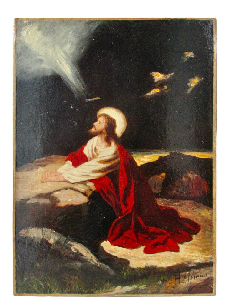 Hoffman - Christus in Getsemane - 24 x 33 cm #1.0