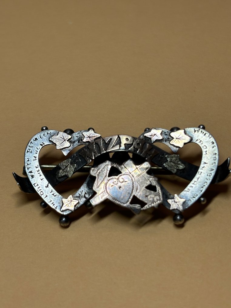 没有保留价 - 胸针 银 - Mizpah Fede, Speranza Cari #1.0