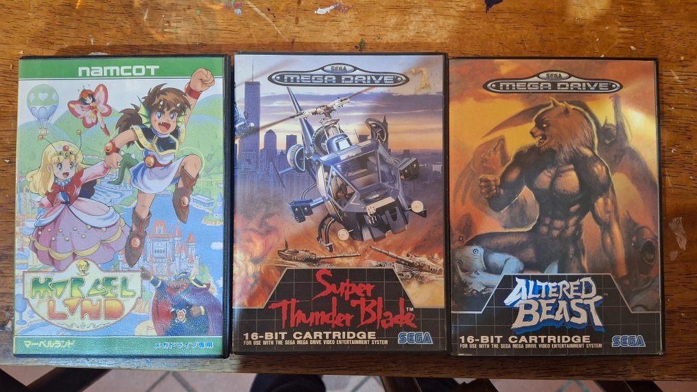 Sega, Namcot - Mega Drive - Marvel Land; Super Thunder Blade; Altered Beast - Video game - In original box #1.0