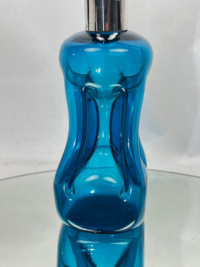 Gebrüder Kühn - Φιάλη οίνου - Holmegaard «Glug Bottle» - .925 silver - Μήλο-Μπλε-Θάλασσα Πράσινο #2.1