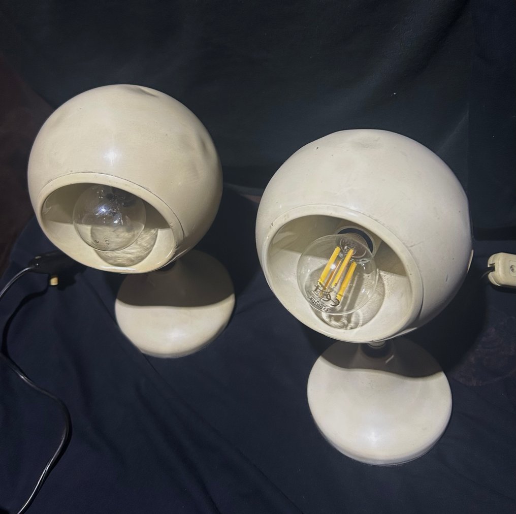 檯燈 - 金屬 - 60年代Eyeball型号的灯具一对 #2.1