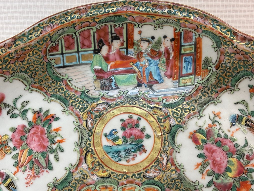 Plate - Jolie assiette Canton - poircelaine #1.0