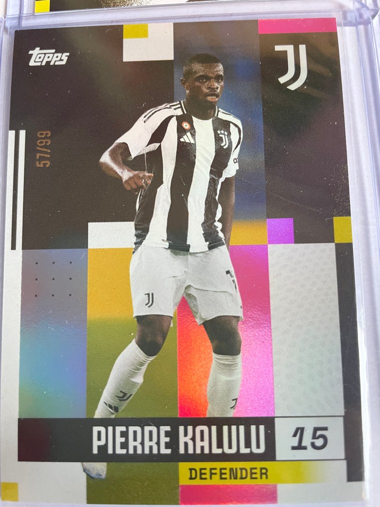 2024/25 Topps Topps Team Set Juventus 2024 Zlatan Ibrahimović, Gianluca Zambrotta, Leonardo Bonucci, Nicolò Savona, Pierre Kalulu, Nico González Autographed card, Patch card, Serialised card - 6 Card - Near Mint (NM) #4.3