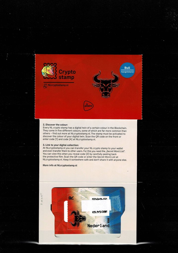 Nederland  - Frankeringsekte lapper + 2x Crypto #3.2