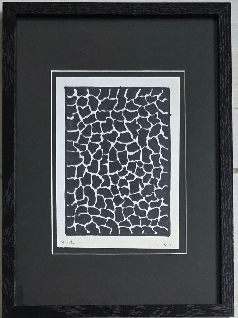 Siep Van Den Berg (1913-1998) - Tango - one line drawing #3.2