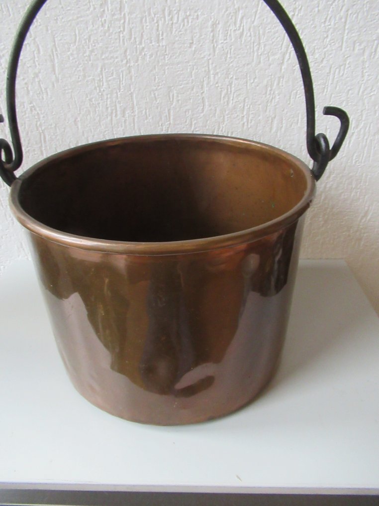 Bucket - Red copper bucket boiler fireplace insert - Red copper #1.0