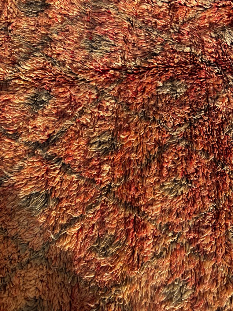 稀有复古摩洛哥布扎德地毯 200 x 340 厘米——大型手工编织贝尔贝羊毛地毯 - 地毯 - 340 cm - 200 cm - 手工编织羊毛地毯 #1.0