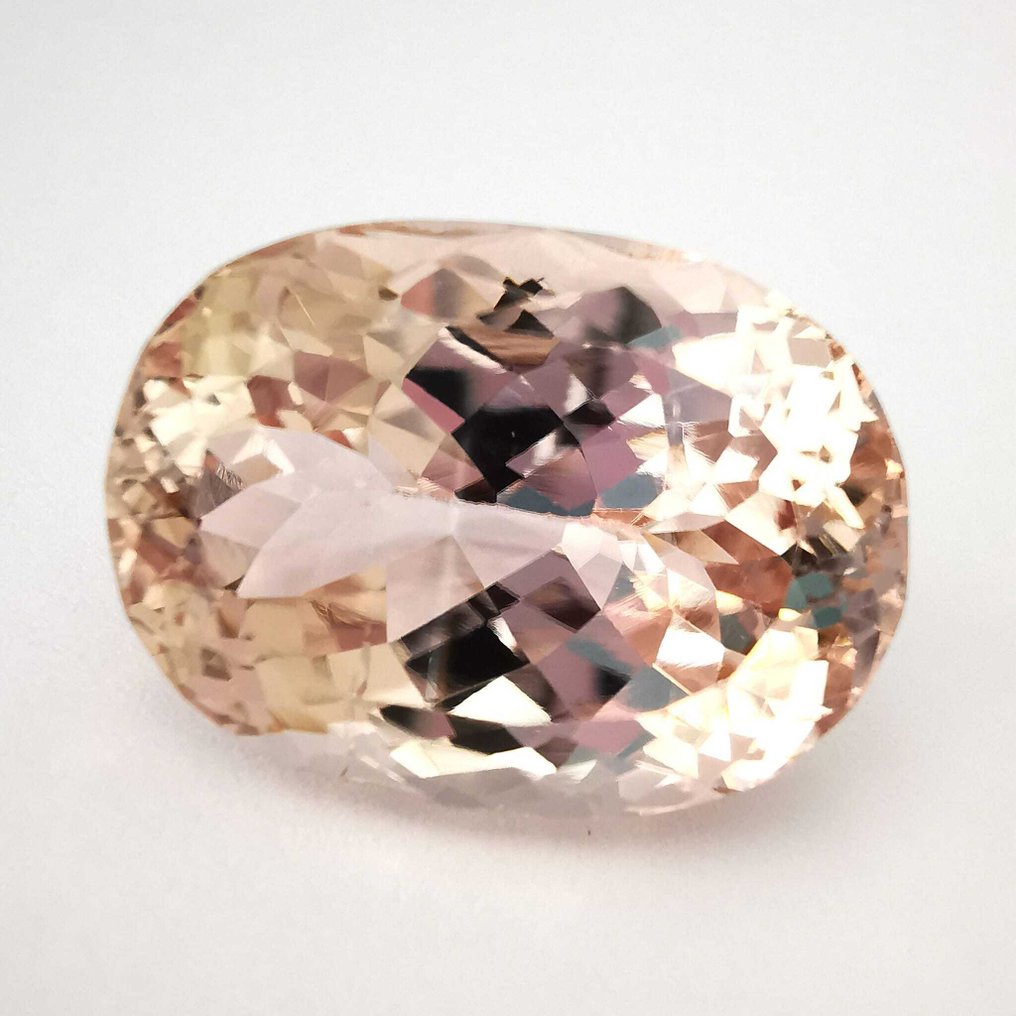 χωρίς τιμή ασφαλείας Σποδουμένιο  - 25.69 ct - Antwerp Laboratory for Gemstone Testing (ALGT) - ροζ κίτρινο #1.0