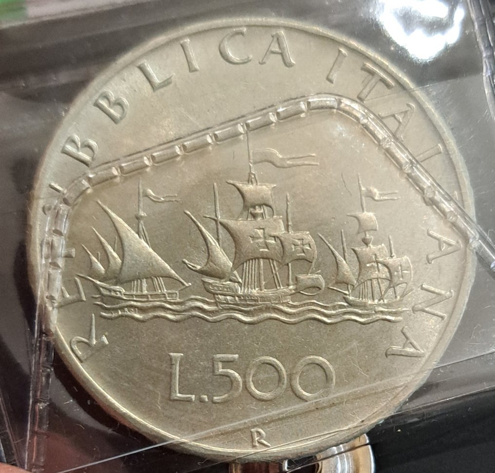 意大利，共和国 500 Lire 1961/1965 (3 monete)  (没有保留价) #3.2