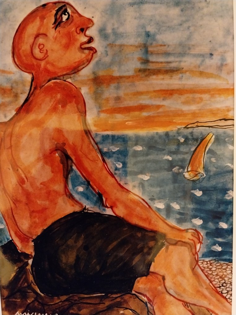 Giuseppe Migneco (1908-1997) - Sulla riva #2.1